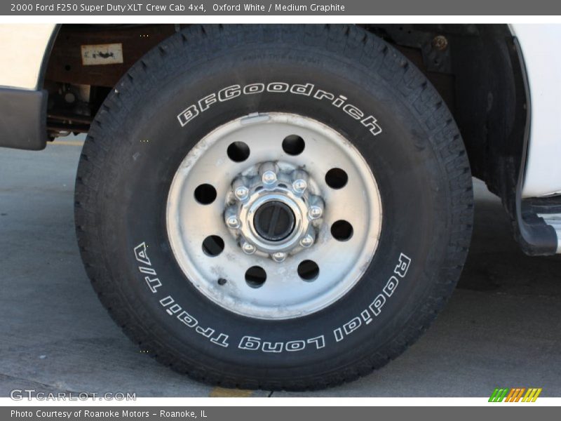 Oxford White / Medium Graphite 2000 Ford F250 Super Duty XLT Crew Cab 4x4
