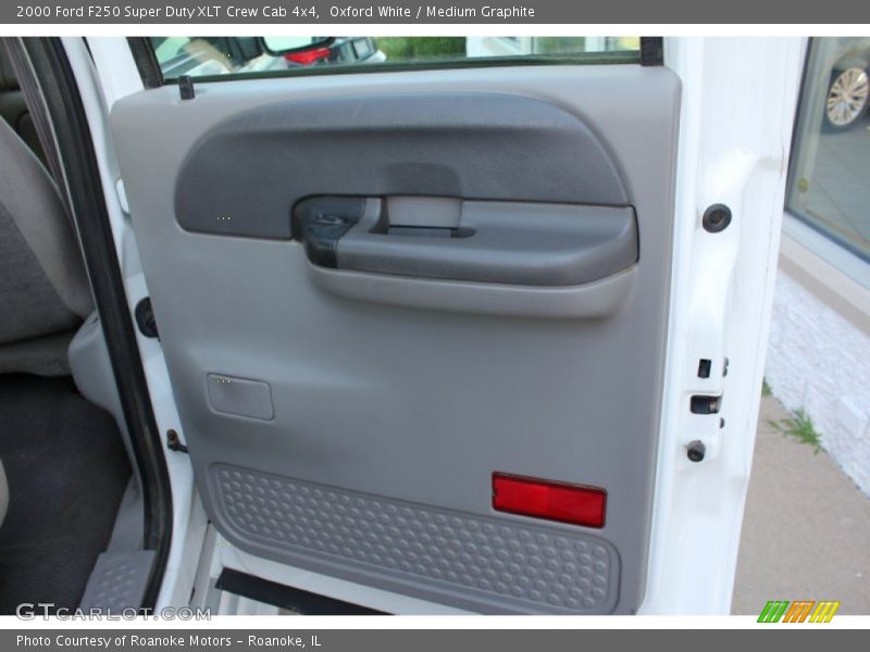 Oxford White / Medium Graphite 2000 Ford F250 Super Duty XLT Crew Cab 4x4