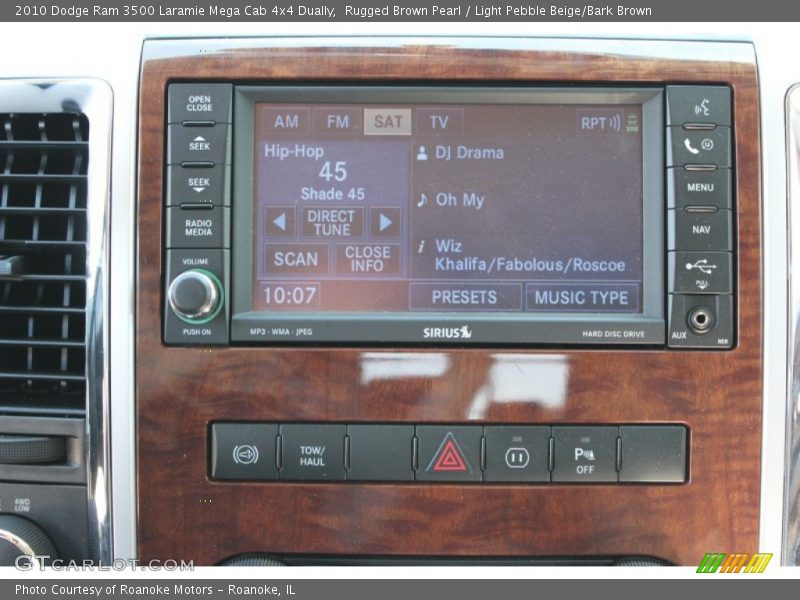 Rugged Brown Pearl / Light Pebble Beige/Bark Brown 2010 Dodge Ram 3500 Laramie Mega Cab 4x4 Dually