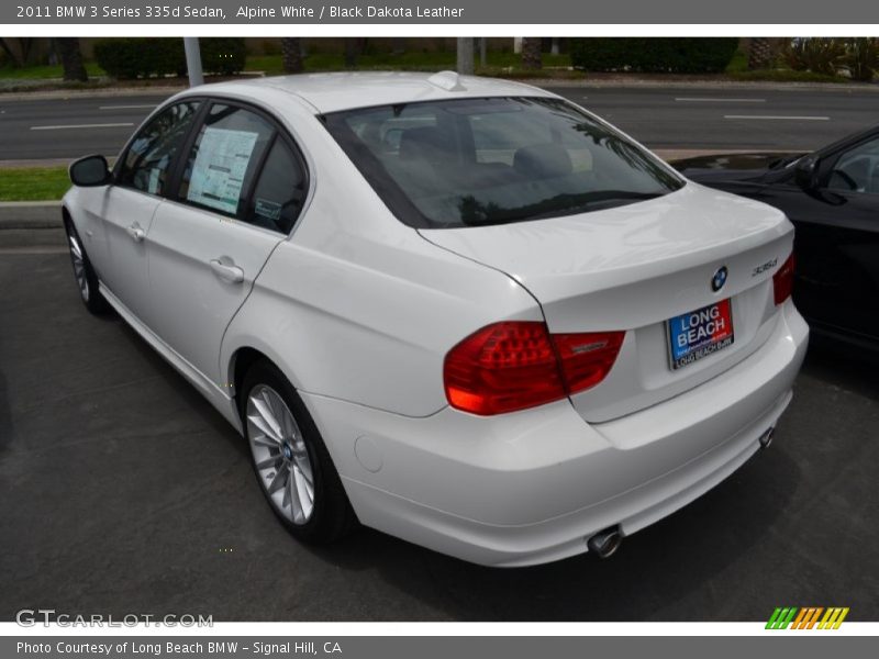 Alpine White / Black Dakota Leather 2011 BMW 3 Series 335d Sedan