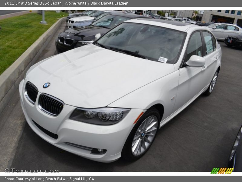 Alpine White / Black Dakota Leather 2011 BMW 3 Series 335d Sedan
