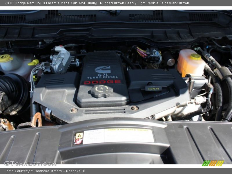 Rugged Brown Pearl / Light Pebble Beige/Bark Brown 2010 Dodge Ram 3500 Laramie Mega Cab 4x4 Dually