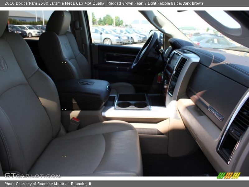 Rugged Brown Pearl / Light Pebble Beige/Bark Brown 2010 Dodge Ram 3500 Laramie Mega Cab 4x4 Dually