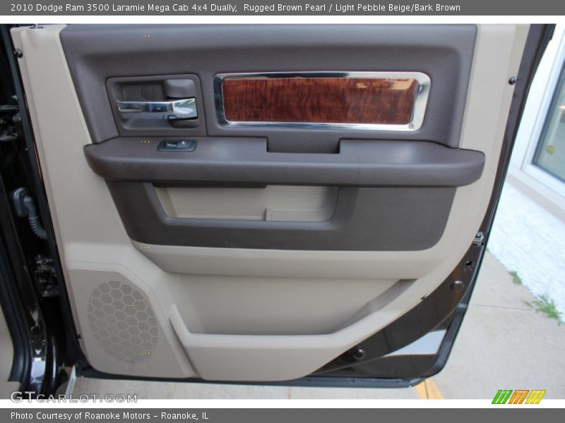 Rugged Brown Pearl / Light Pebble Beige/Bark Brown 2010 Dodge Ram 3500 Laramie Mega Cab 4x4 Dually