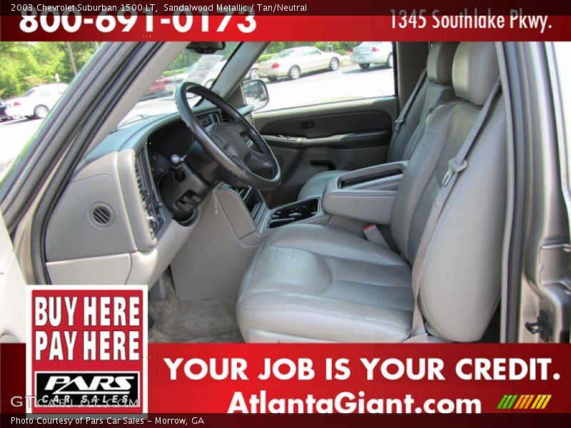 Sandalwood Metallic / Tan/Neutral 2003 Chevrolet Suburban 1500 LT