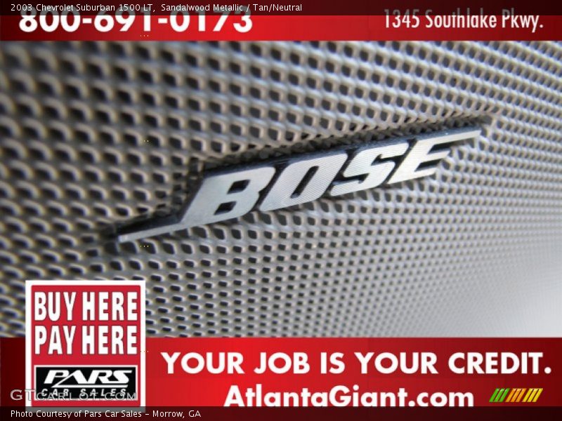 Sandalwood Metallic / Tan/Neutral 2003 Chevrolet Suburban 1500 LT