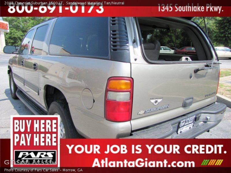 Sandalwood Metallic / Tan/Neutral 2003 Chevrolet Suburban 1500 LT