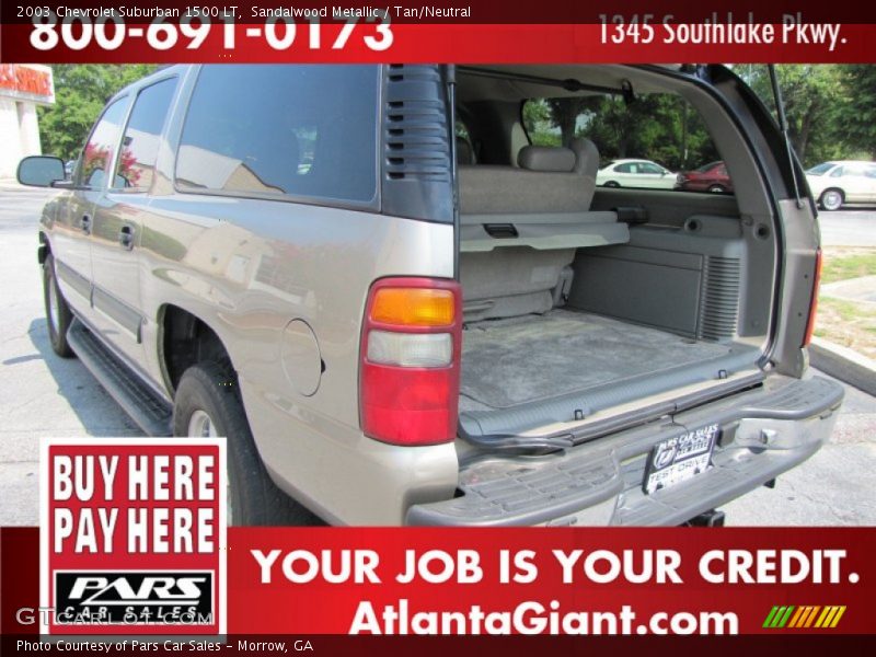 Sandalwood Metallic / Tan/Neutral 2003 Chevrolet Suburban 1500 LT