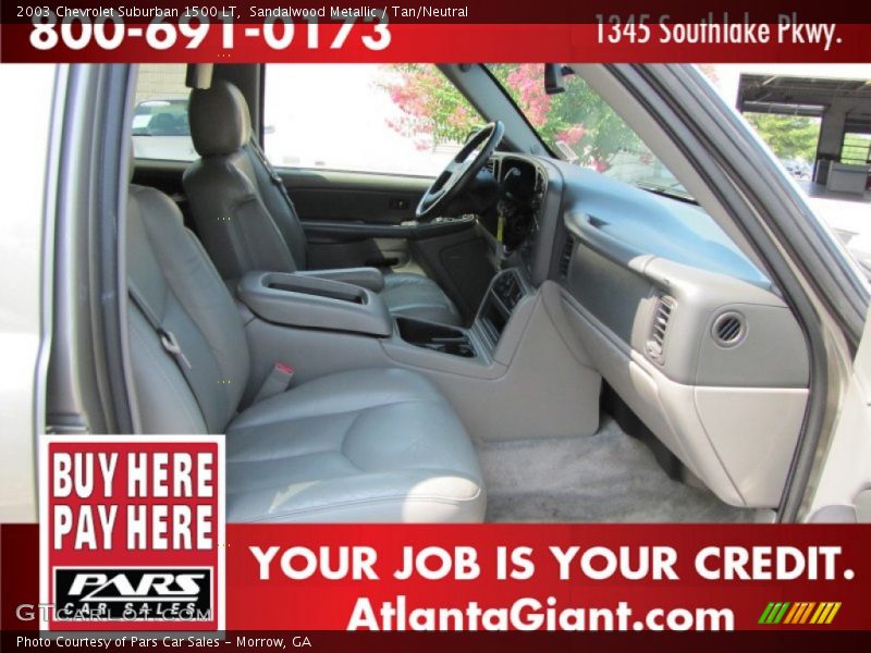 Sandalwood Metallic / Tan/Neutral 2003 Chevrolet Suburban 1500 LT