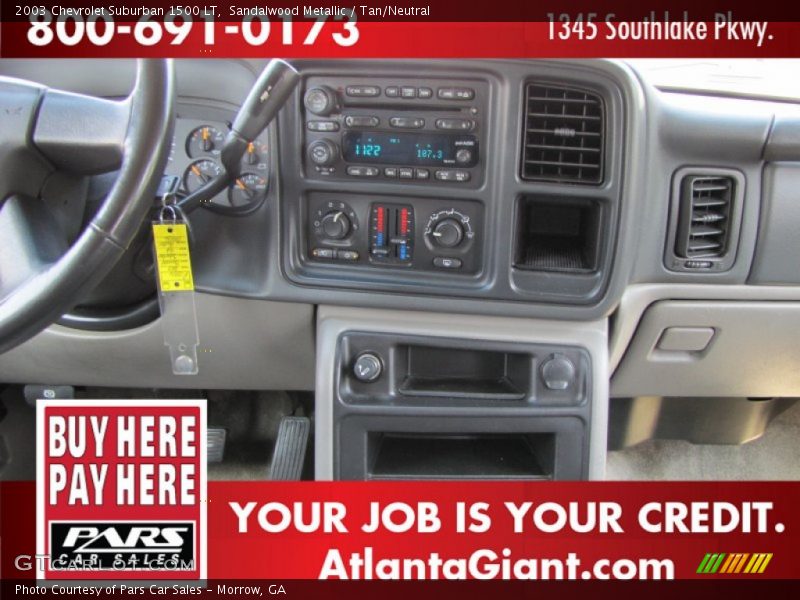 Sandalwood Metallic / Tan/Neutral 2003 Chevrolet Suburban 1500 LT