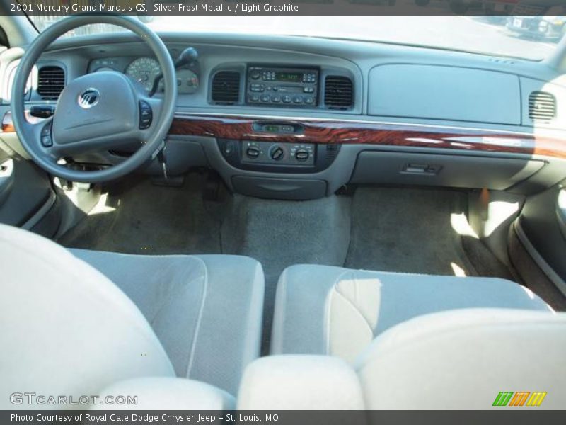 Silver Frost Metallic / Light Graphite 2001 Mercury Grand Marquis GS