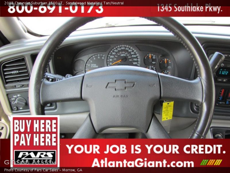 Sandalwood Metallic / Tan/Neutral 2003 Chevrolet Suburban 1500 LT