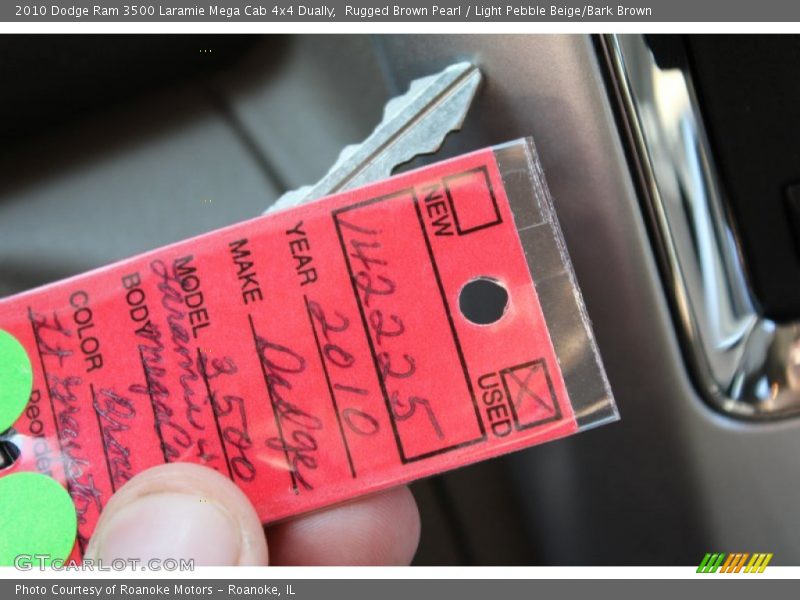 Rugged Brown Pearl / Light Pebble Beige/Bark Brown 2010 Dodge Ram 3500 Laramie Mega Cab 4x4 Dually