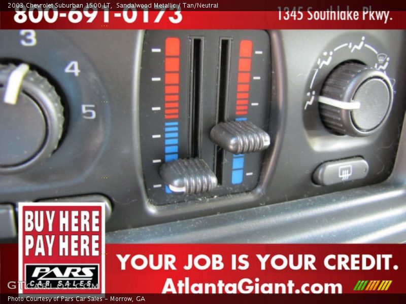 Sandalwood Metallic / Tan/Neutral 2003 Chevrolet Suburban 1500 LT