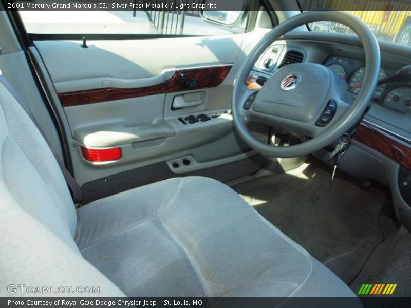 Silver Frost Metallic / Light Graphite 2001 Mercury Grand Marquis GS