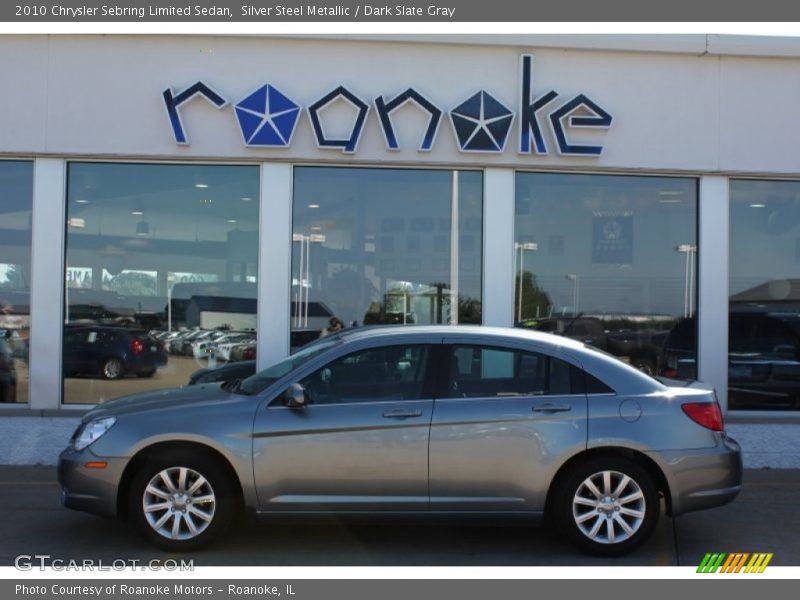 Silver Steel Metallic / Dark Slate Gray 2010 Chrysler Sebring Limited Sedan