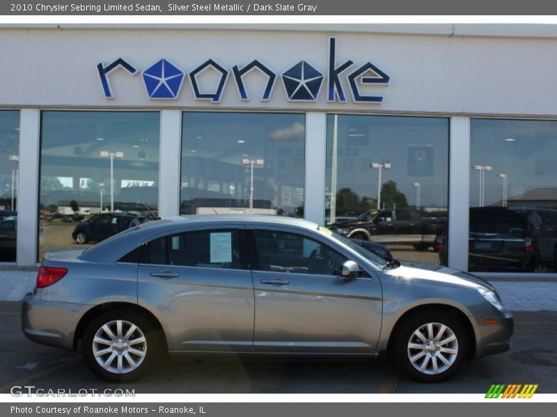 Silver Steel Metallic / Dark Slate Gray 2010 Chrysler Sebring Limited Sedan