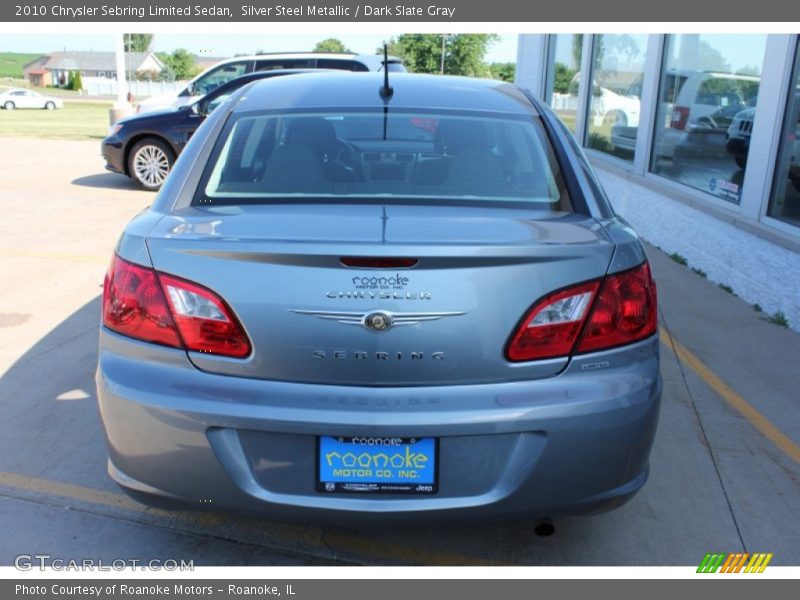 Silver Steel Metallic / Dark Slate Gray 2010 Chrysler Sebring Limited Sedan