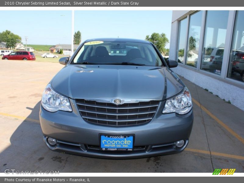 Silver Steel Metallic / Dark Slate Gray 2010 Chrysler Sebring Limited Sedan