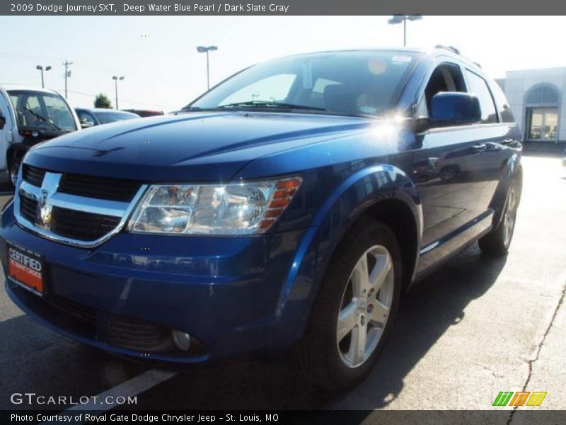 Deep Water Blue Pearl / Dark Slate Gray 2009 Dodge Journey SXT