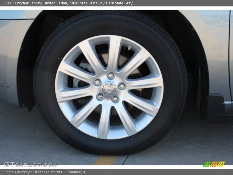 Silver Steel Metallic / Dark Slate Gray 2010 Chrysler Sebring Limited Sedan