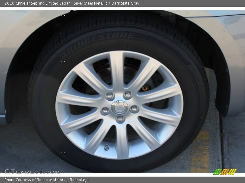 Silver Steel Metallic / Dark Slate Gray 2010 Chrysler Sebring Limited Sedan
