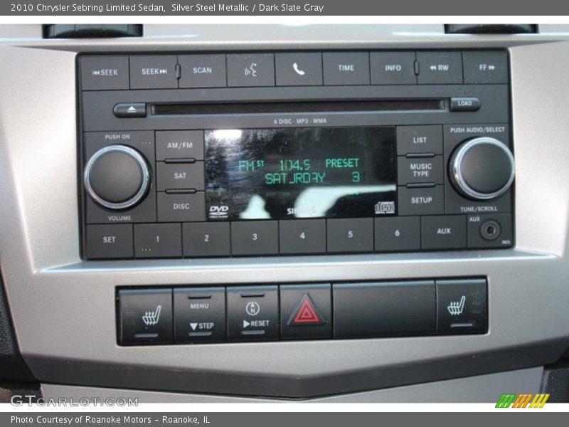Silver Steel Metallic / Dark Slate Gray 2010 Chrysler Sebring Limited Sedan