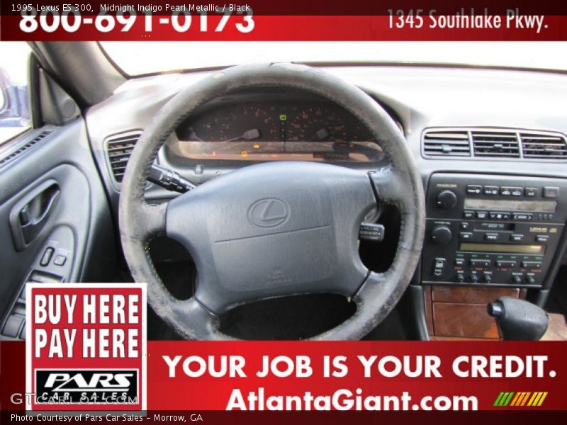 Midnight Indigo Pearl Metallic / Black 1995 Lexus ES 300