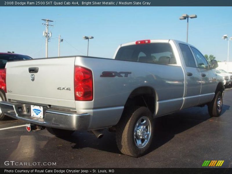 Bright Silver Metallic / Medium Slate Gray 2008 Dodge Ram 2500 SXT Quad Cab 4x4