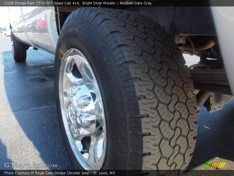 Bright Silver Metallic / Medium Slate Gray 2008 Dodge Ram 2500 SXT Quad Cab 4x4
