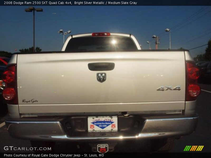 Bright Silver Metallic / Medium Slate Gray 2008 Dodge Ram 2500 SXT Quad Cab 4x4