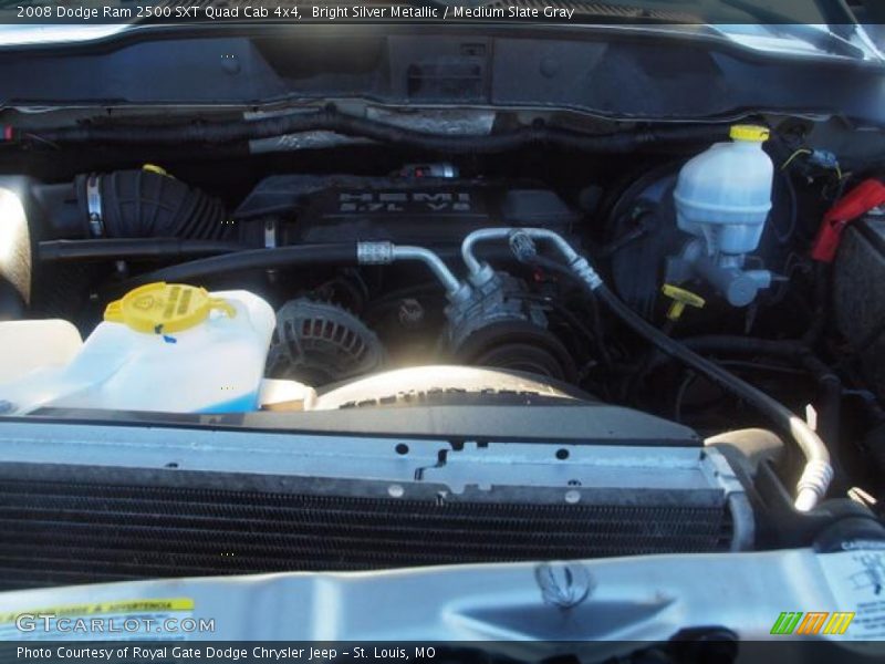 Bright Silver Metallic / Medium Slate Gray 2008 Dodge Ram 2500 SXT Quad Cab 4x4