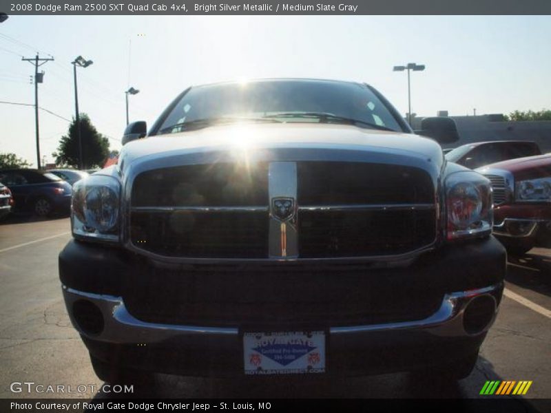 Bright Silver Metallic / Medium Slate Gray 2008 Dodge Ram 2500 SXT Quad Cab 4x4