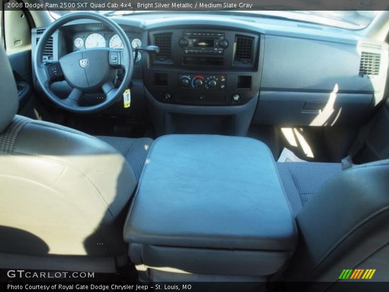 Bright Silver Metallic / Medium Slate Gray 2008 Dodge Ram 2500 SXT Quad Cab 4x4
