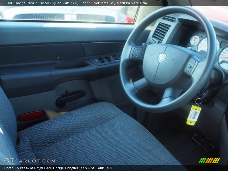 Bright Silver Metallic / Medium Slate Gray 2008 Dodge Ram 2500 SXT Quad Cab 4x4