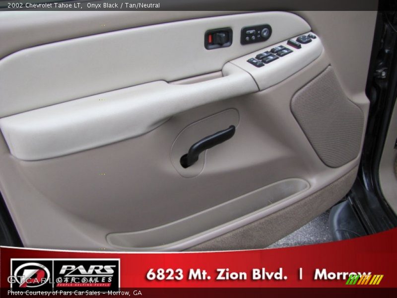 Onyx Black / Tan/Neutral 2002 Chevrolet Tahoe LT