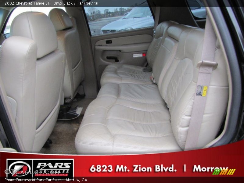 Onyx Black / Tan/Neutral 2002 Chevrolet Tahoe LT