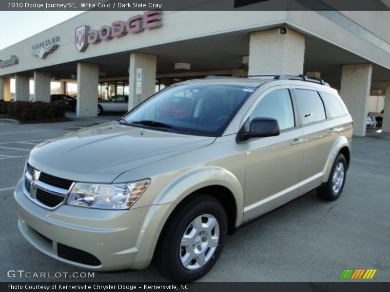 White Gold / Dark Slate Gray 2010 Dodge Journey SE