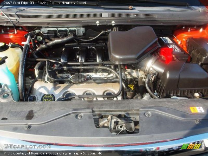 Blazing Copper Metallic / Camel 2007 Ford Edge SEL