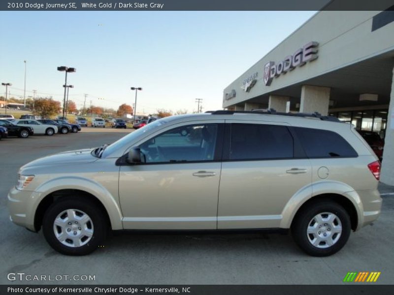 White Gold / Dark Slate Gray 2010 Dodge Journey SE