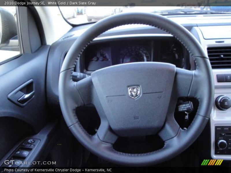 White Gold / Dark Slate Gray 2010 Dodge Journey SE