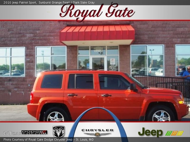 Sunburst Orange Pearl / Dark Slate Gray 2010 Jeep Patriot Sport