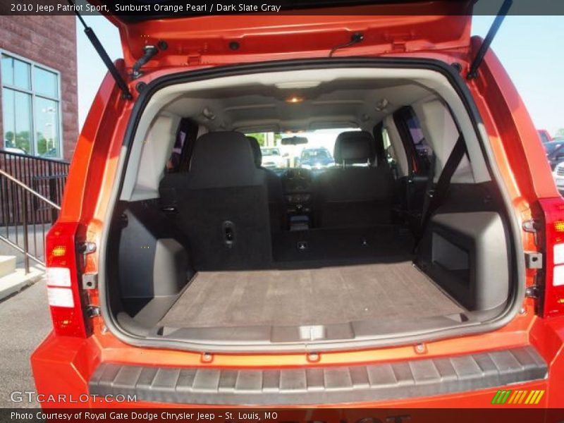 Sunburst Orange Pearl / Dark Slate Gray 2010 Jeep Patriot Sport
