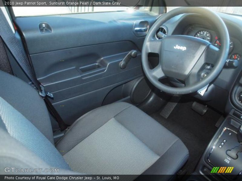 Sunburst Orange Pearl / Dark Slate Gray 2010 Jeep Patriot Sport