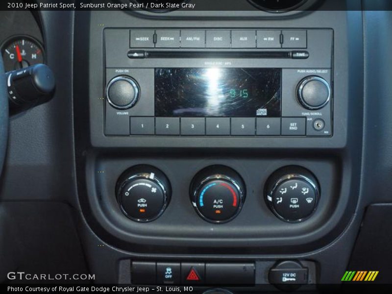 Sunburst Orange Pearl / Dark Slate Gray 2010 Jeep Patriot Sport