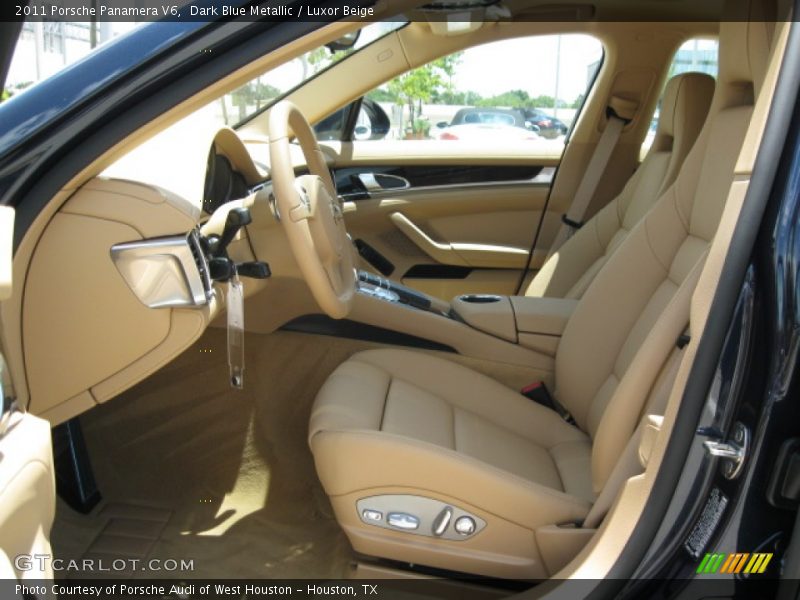 Dark Blue Metallic / Luxor Beige 2011 Porsche Panamera V6