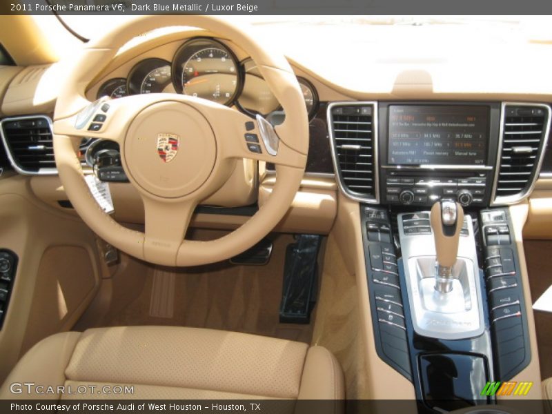 Dark Blue Metallic / Luxor Beige 2011 Porsche Panamera V6