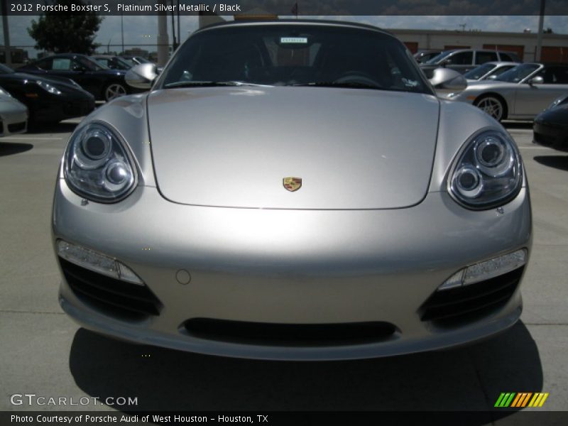 Platinum Silver Metallic / Black 2012 Porsche Boxster S