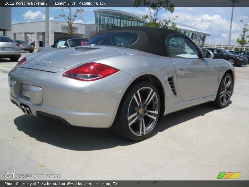 Platinum Silver Metallic / Black 2012 Porsche Boxster S