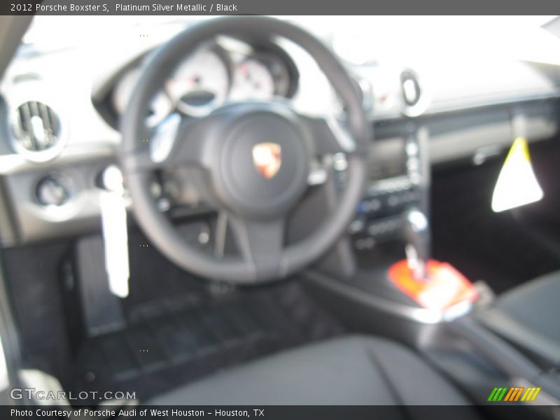 Platinum Silver Metallic / Black 2012 Porsche Boxster S